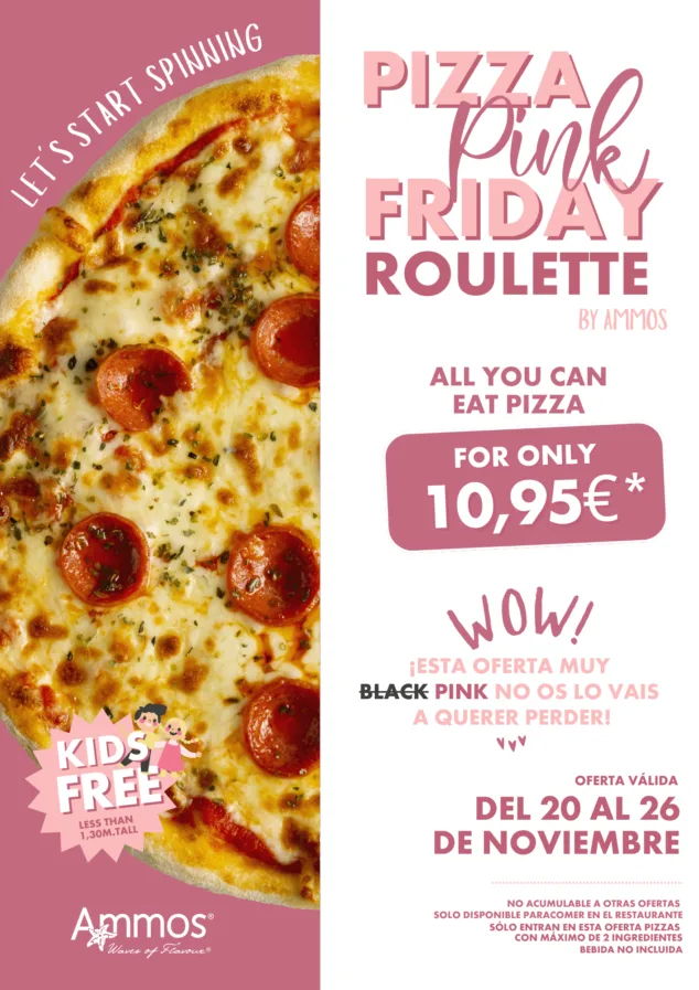 Pink Friday: come todas las pizzas que quieras con esta promoción 2 enjoy unlimited pizza this pink friday by ammos
