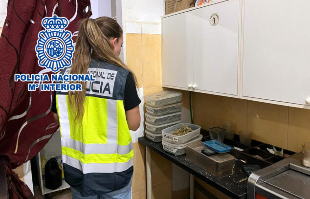 Imagen: Sustancias halladas por la Policía Nacional en Dénia