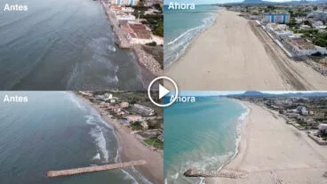 Play antes y después de Les Deveses de Dénia