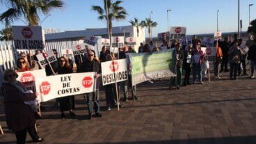 Protestas contra el deslinde en Dénia