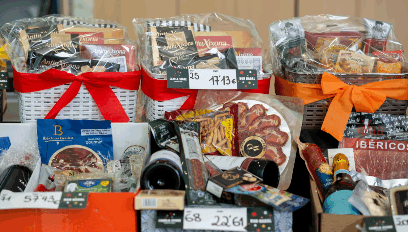 Turrones, ibéricos y embutidos para celebrar la Navidad