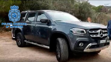 Vehículo robado por la banda criminal detenida en Dénia