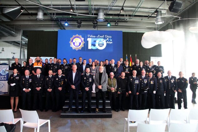 Imagen: Acto de la Policía Local en Dénia