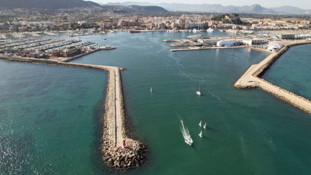 Dénia busca soluciones para el acceso a la estación marítima del puerto 1 Imagen: Bocana del puerto de Dénia