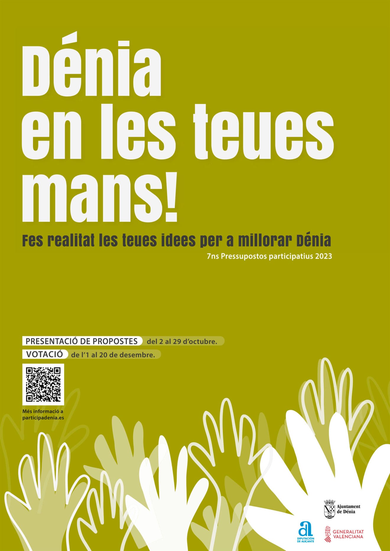 Cartel de la séptima edición de los Presupuestos Participativos de Dénia