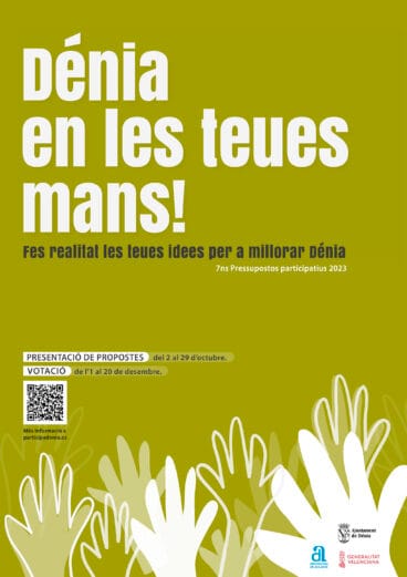Cartel de la séptima edición de los Presupuestos Participativos de Dénia