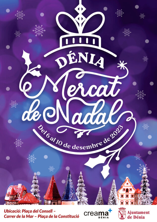 Imagen: Cartel del Mercat de Nadal de Dénia