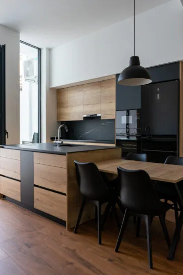 Cocina en este ambiente de estilo moderno