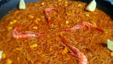 Deliciosa fideuà de pescado