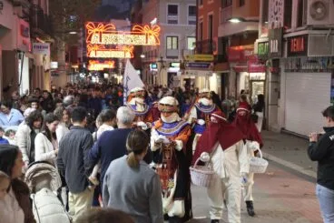 Llegada de los carteros reales a Dénia