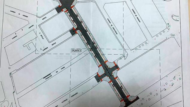 Изображение: План реконструкции Carrer Sagunt