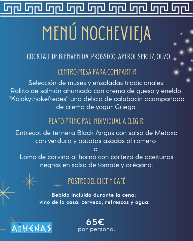 Una nochevieja muy especial en Restaurante Athenas