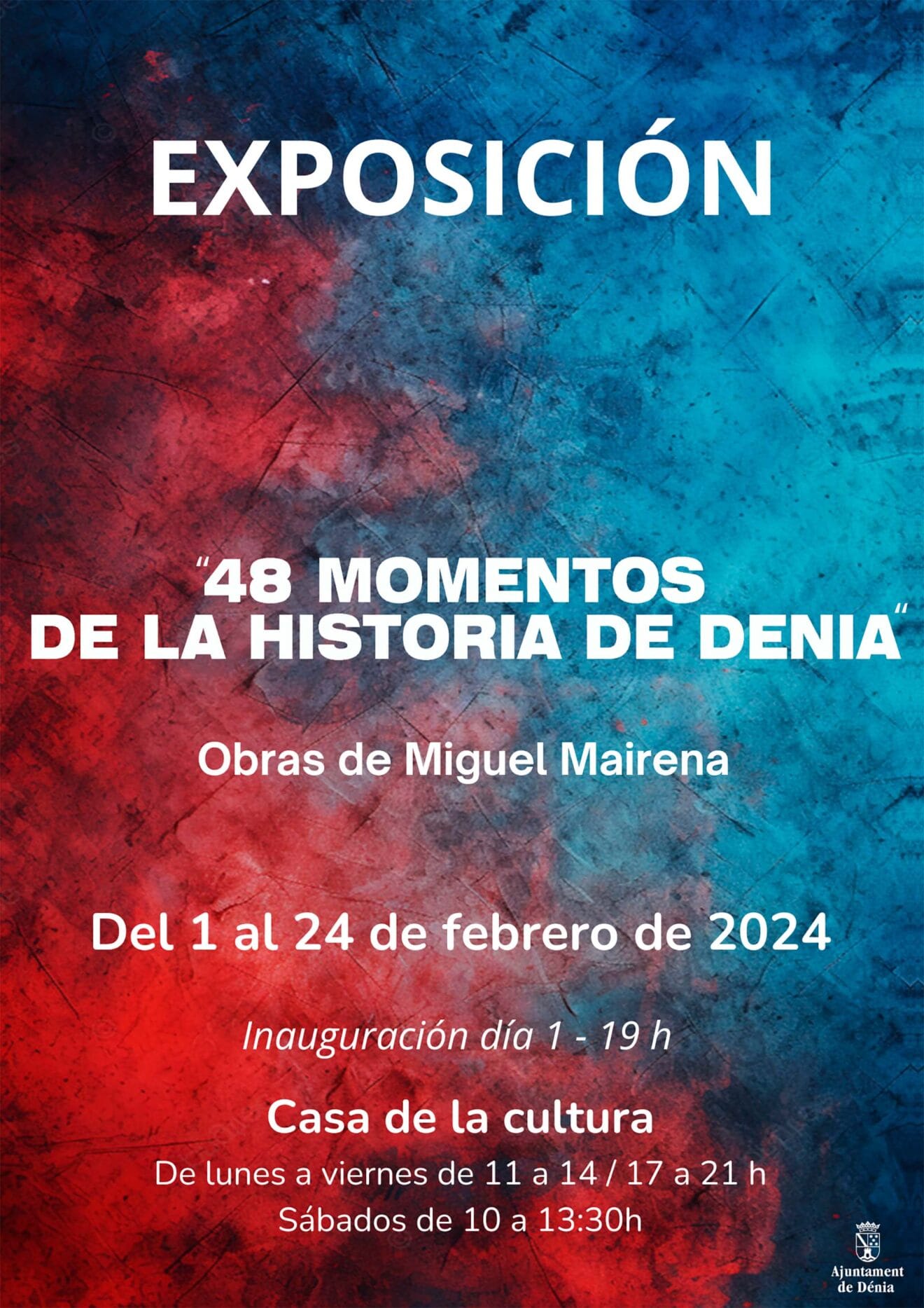Cartel de la exposición de Miguel Mairena en Dénia