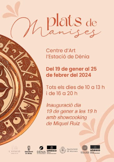 Cartel de la exposición ‘Plats de Manises’