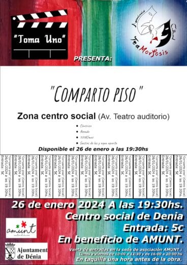 Cartel de la obra Comparto Piso