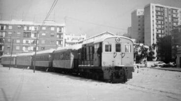 Estación de Dénia durante la nevada de 1983 | Juan Pedro Pachés