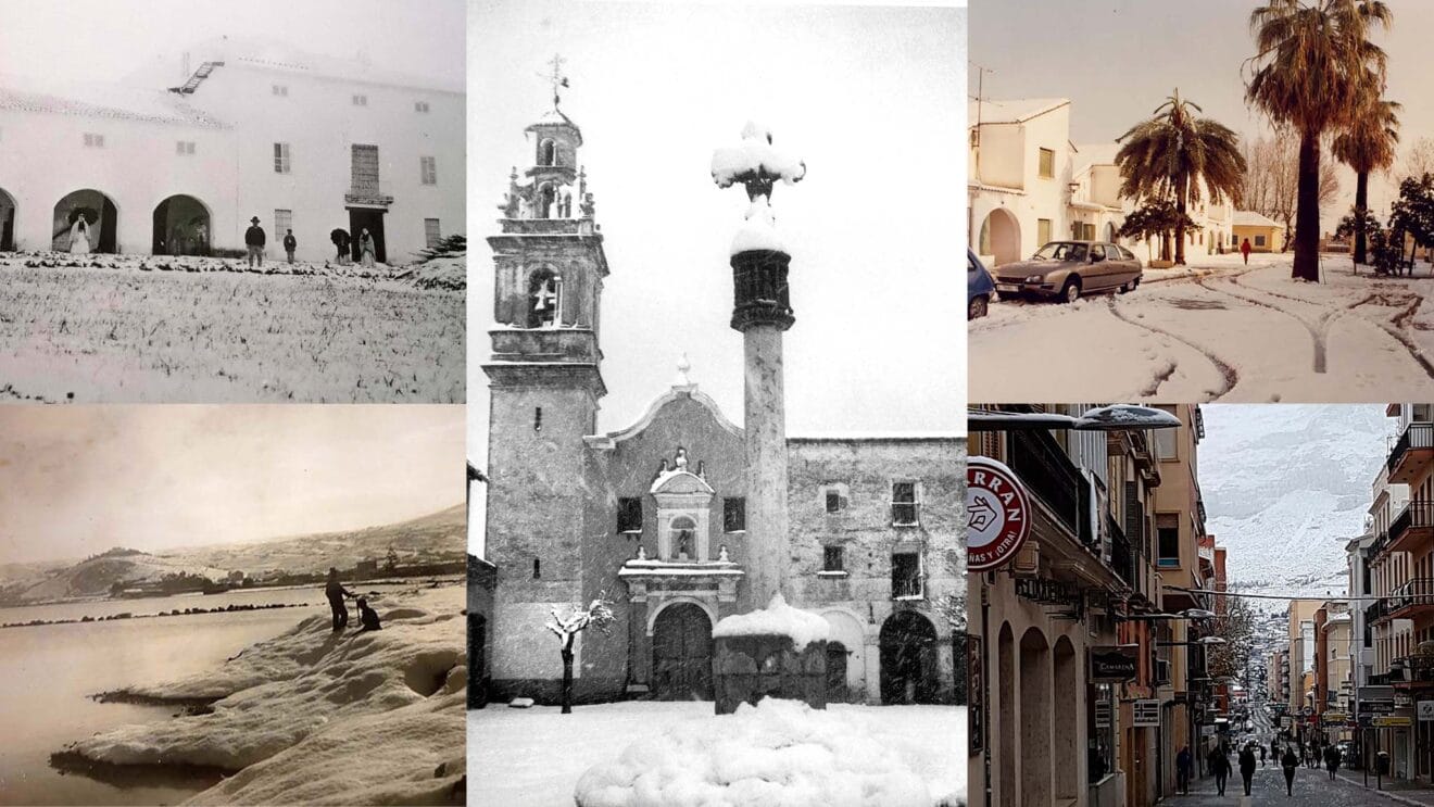 Las nevadas de Dénia durante el último siglo