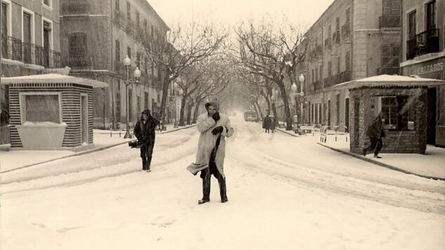 Imagen: Marqués de Campo, en Dénia, nevada en 1960 | Rossa Bertomeu