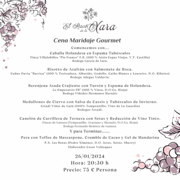 Menú degustación de Racó de la Xara