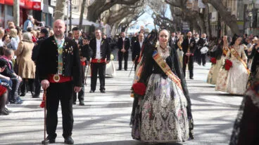 Ofrenda de Fallas en Dénia de 2023