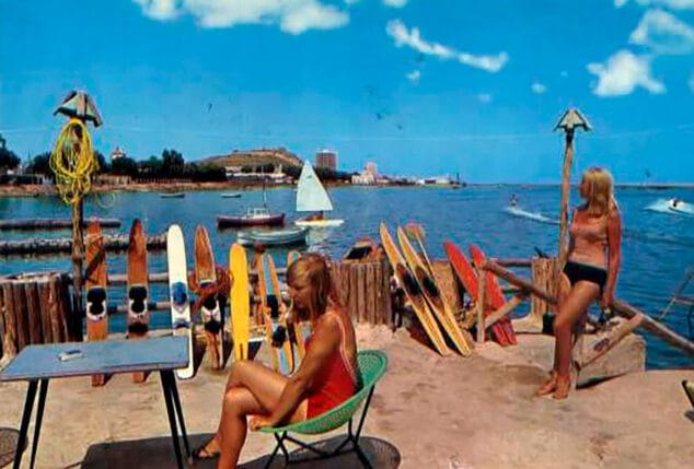 Imagen: Postal de la terraza del Hotel Mar-Bella de Dénia