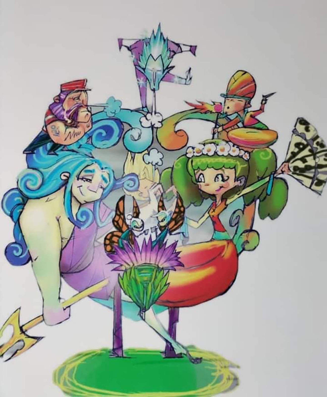 Boceto falla infantil Campaments 2024