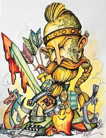 Boceto falla Les Roques 2024