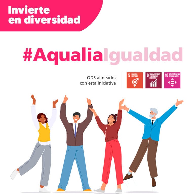 Campaña de Aqualia para multiplicar el efecto de la igualdad