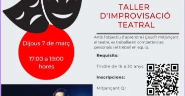 cartel del taller de improvisacion teatral 1