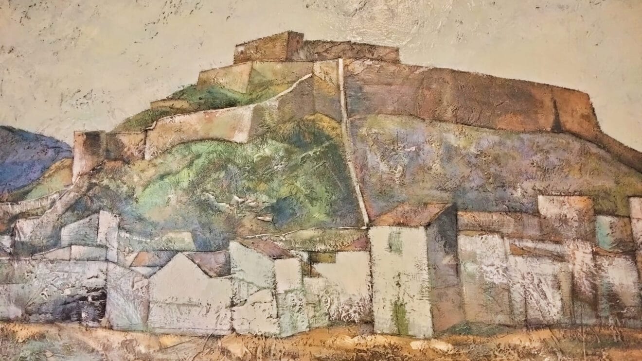 Castillo de Dénia pintado por Antonio Mahiques Lattur destacada