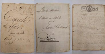 Documentación, actas y acuerdos originales del ayuntamiento y municipio de Diana (facilitados por Javier Calvo)