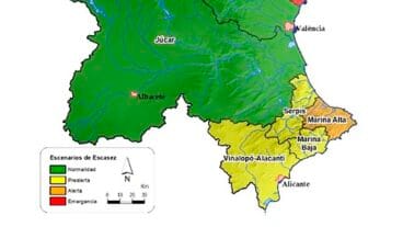 escenarios de sequia y escasez en la demarcacion hidrografica del jucar en enero 2024