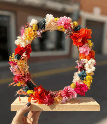 Iniciales con flores para las personas más especiales