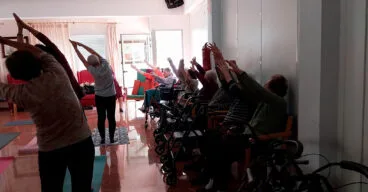 Portada de las Aulas de la Tercera Edad en la residencia