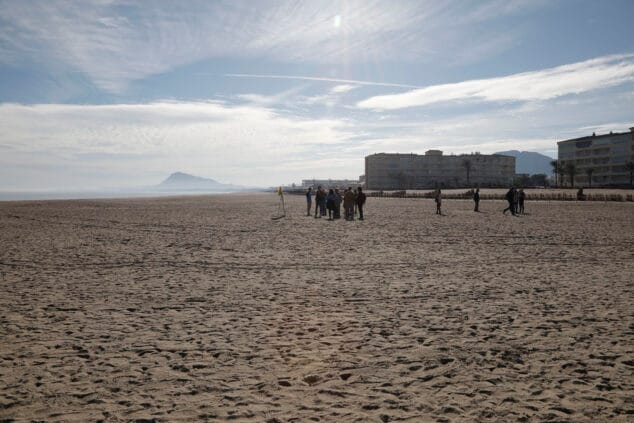 Imagen: Regeneración de la playa de Les Deveses