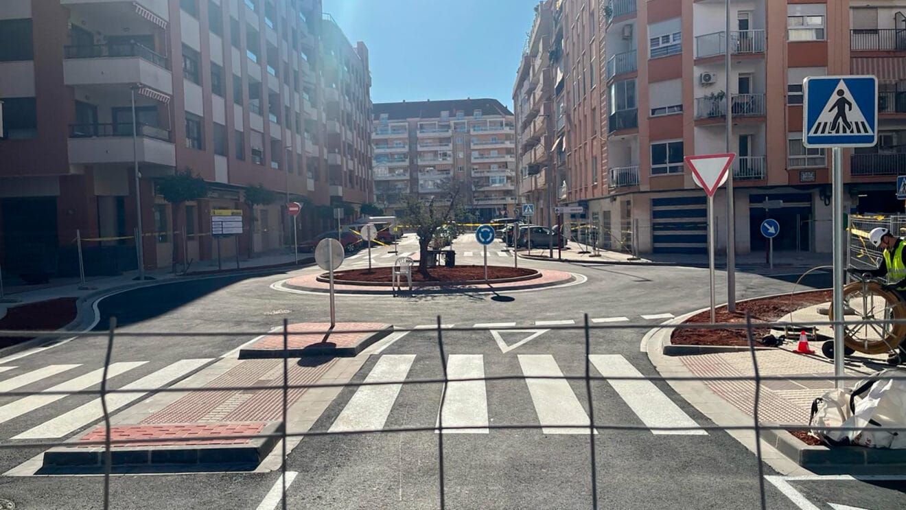 Últimos trabajos en la rotonda