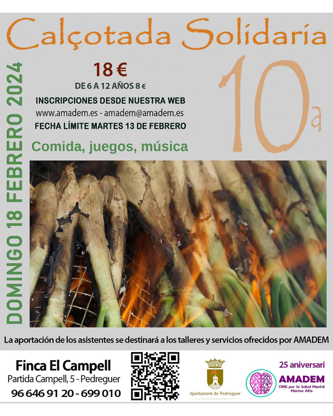 X Calçotada Solidaria de Amadem