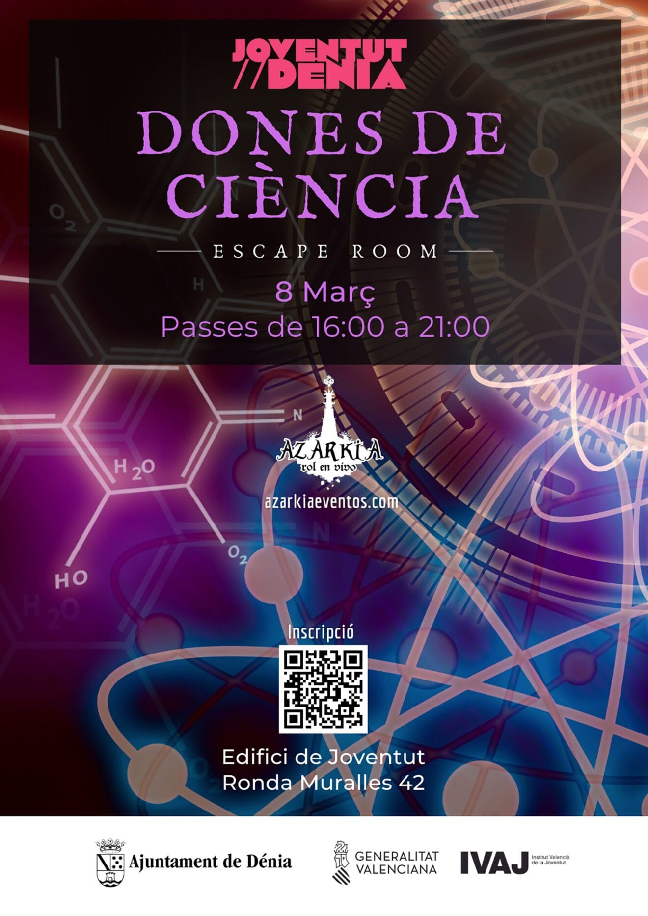 Cartel del Escape Room Dones de ciència