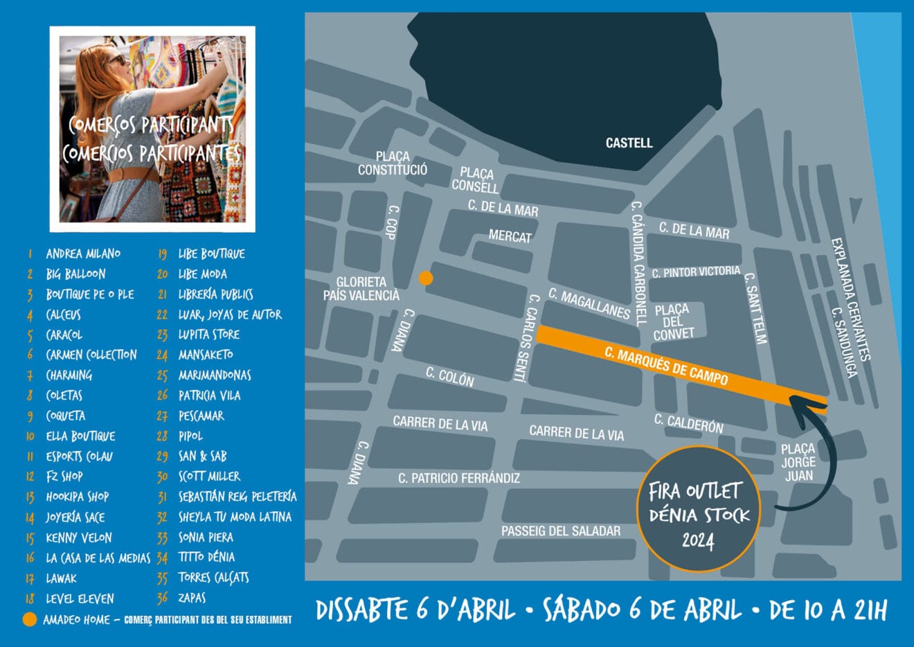 Comercios participantes