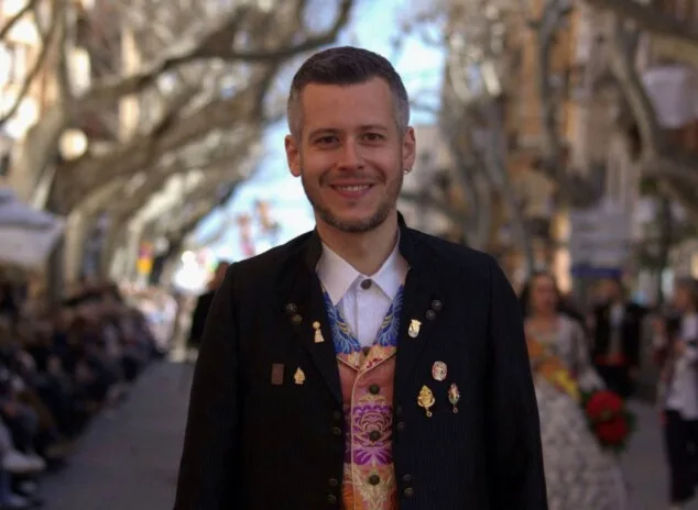 Bild: Cristian Pellicer, Präsident des Local Fallas Board von Dénia