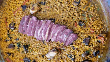 Degusta una paella de ibéricos especial