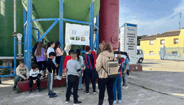 escolars de denia la xara i jesus pobre visiten la planta potabilitzadora d'aigua beniada amb motiu del dia mundial de l'aigua
