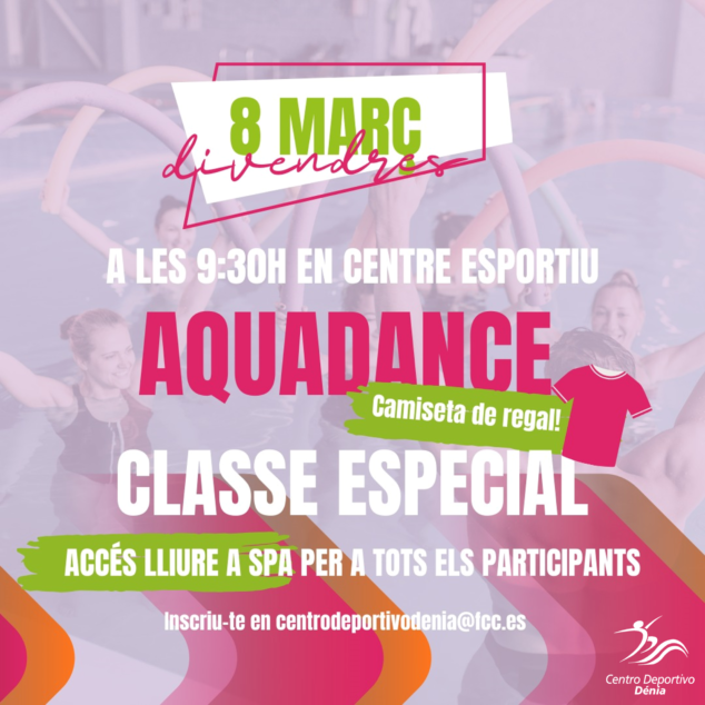 Imagen: Especial clase de Aqua Dance en Centro Deportivo Dénia