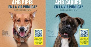 Kevin y Lala protagonizan la campaña de limpieza de Dénia