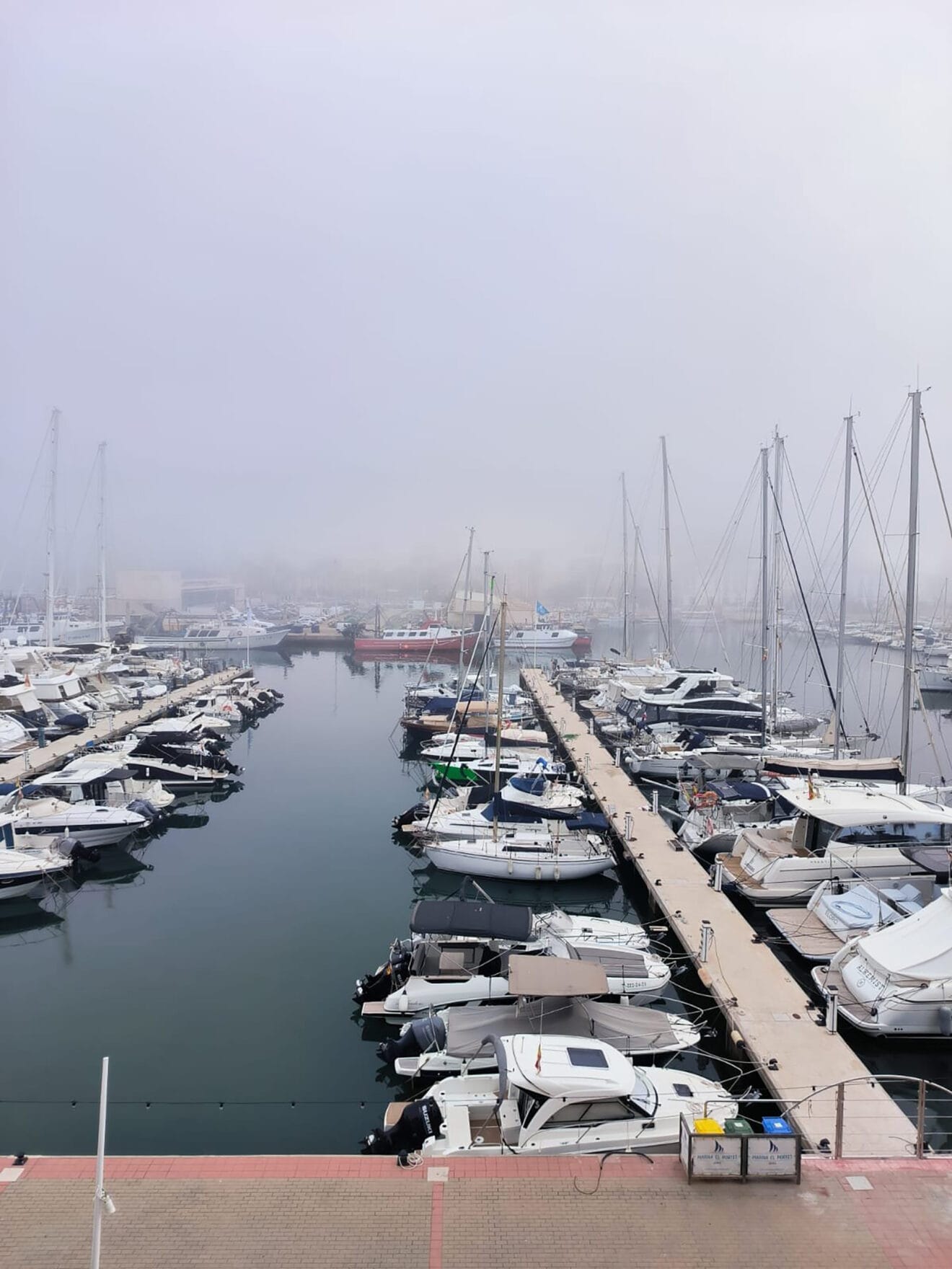 Niebla en el Puerto de Dénia