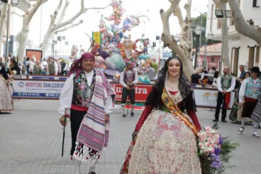 Ofrenda de flores de las Fallas de Dénia 2024 03