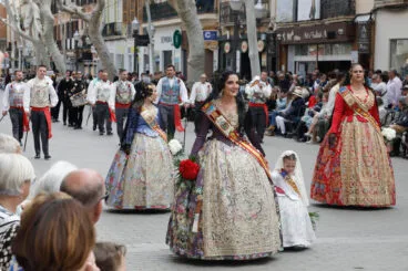 Ofrenda de flores de las Fallas de Dénia 2024 09