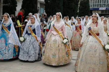 Ofrenda de flores de las Fallas de Dénia 2024 34