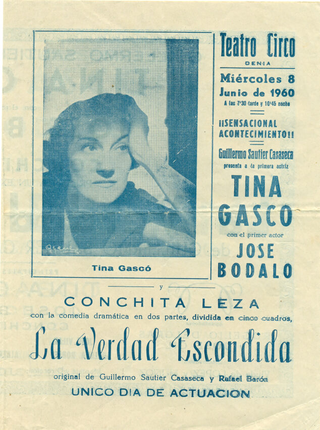 Imagen: Tina Gasco actúa en el Teatro Circo
