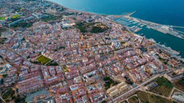 vista aerea de denia destacada